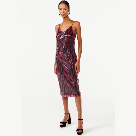 🆕 Sequin Midi Pencil Skirt Sizes XL Check my Boutique for the matching Top! - Picture 7 of 9